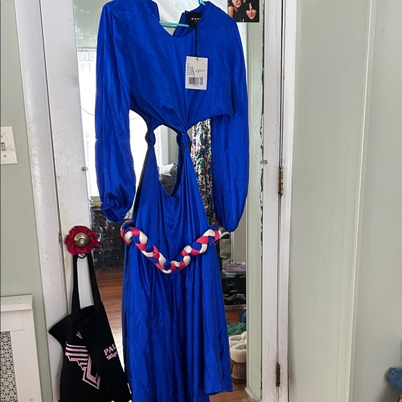 Free People Vibrant Blue Cut-Out Dress - Picture 5 of 9